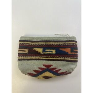 Clutch Bag MZ Manos Zapotecas 100% Wool  Makeup 10" X 7" Handmade Mexico